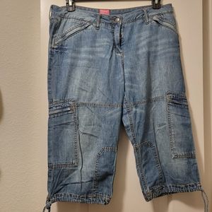 Womens Denim Capri